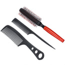8Pcs Professional Hairdressing Tool Barbers Salon Hair Styling Brush Comb Set
