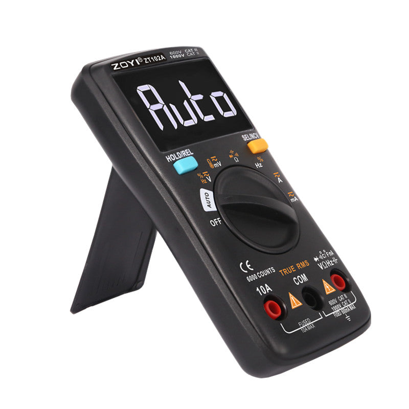 ZT102A Auto Functional Multimeter 6000 Counts Back Light AC/DC Ammeter Voltmeter Ohm Frequency Diode Temperature