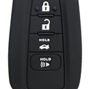 4 Buttons Silicone Car Key Remote Case/bag Cover Holder for Toyota Camry Hybrid Prius 2017-2018