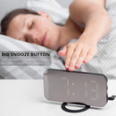 Digital alarm clock - stylish led clock with the USB port, a huge display,  E2F9
