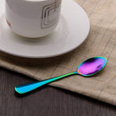 Rainbow color TeaSpoons Coffee Spoon Mini Cake Spoon Stainless Steel Set of O8W7