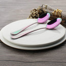 Rainbow color TeaSpoons Coffee Spoon Mini Cake Spoon Stainless Steel Set of O8W7