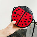 Ladybug Cute Children'S Shoulder Bag Personality Wild Purse Mini AccessoriesT7J7