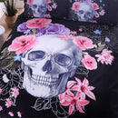 3 PCS Bedding Sets Skull And Wolf Printing Quilt Cover Pillowcase For Queen Size