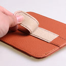 Multiple Layers Car Glasses Folder PU Leather Sun Visor Card Holder Car Storage Bag