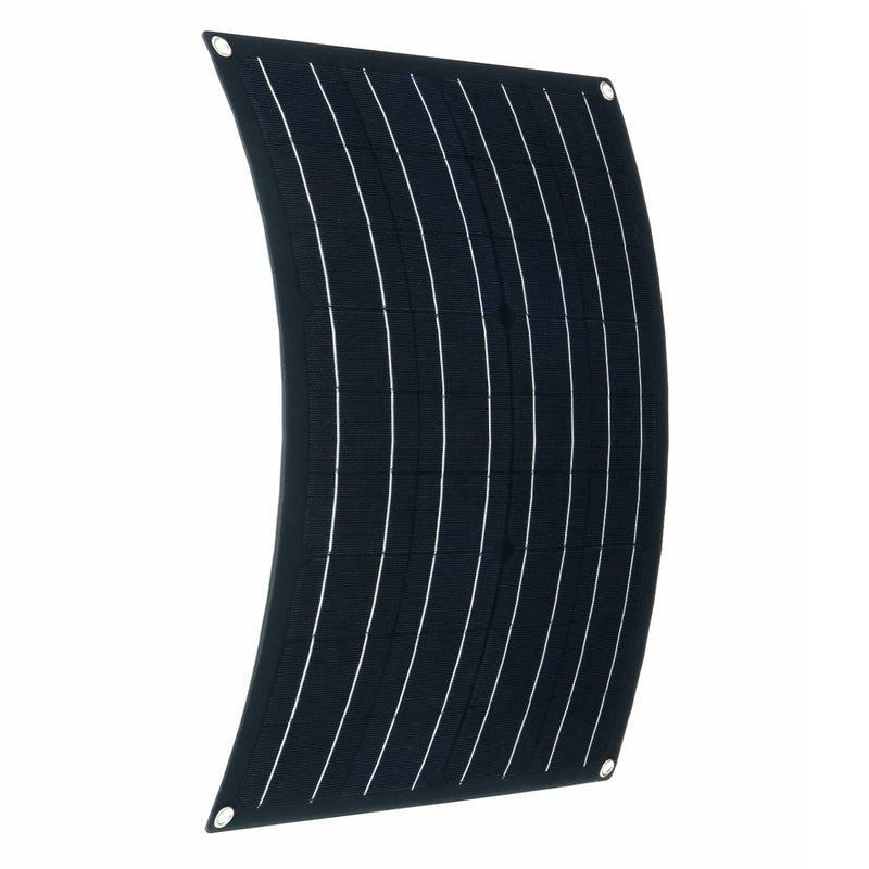 30W Waterproof Solar Panel Matte Texture Car Emergency Charger WIth 4 Protective Corners Dual USB+DC