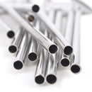 Fine Stainless Steel Reusable Spoon Drink Straw Set Long Spoons / Stirrer F N9S1