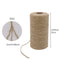 2pcs x 333 feet 2mm 3Ply jute twine, package tied with twine, natural brown