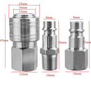 1/4 EURO Air BSP Hose Compressor Tail Airline Fitting Quick Connector Release