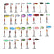 ZANLURE 30pcs Metal Fishing Lure Minnow Poper Pike Salmon Bait Bass Trout Fish with Hook