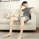 COTTONSMITH Men Casual Breathable Sport Short Sleeve T-shirt Shorts Pajama Set Household suit From Xiaomi Youpin