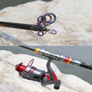 ZANLURE 1.8-3.6m Carbon Fiber Telescopic Fishing Rod Mini Portable Spinning Rod Sea Fishing Rod
