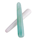 11cm Natural Gemstone Quartz Jade Stick Manual Massage Wand Body Care Relaxing Massager Tool