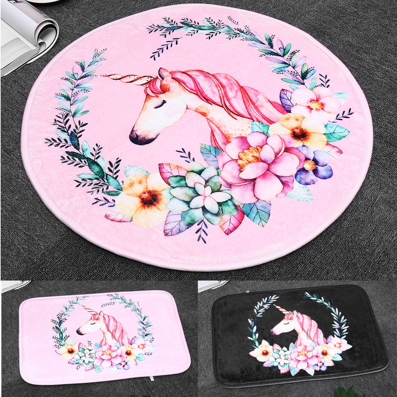 Unicorn Carpet Area Rug Floor Mat Children Bedroom Living Dining Room Bath Decor Carpet