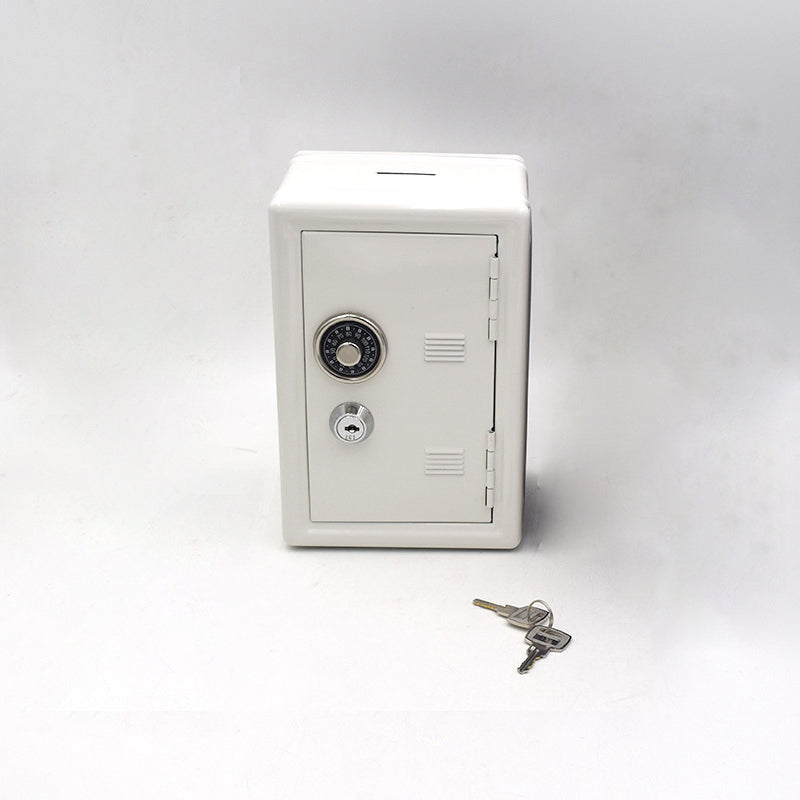 Safe Security Metal Money Bank Deposit Cash Savings Saving Box Jar Coins Storage Box for USD EURO GBP Money Desktop Organizer