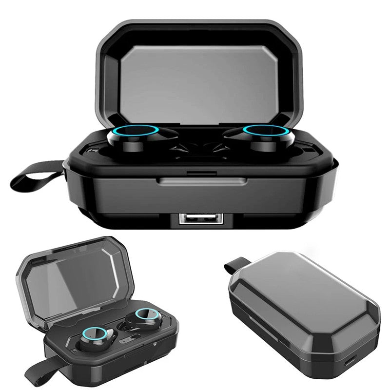 X6 2 in 1 Wireless bluetooth 5.0 Earphone Waterproof Binaural Call Touch Stereo In-ear TWS Headphone With Power Bank