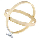 6 Pieces 4 Inch Round Wooden Embroidery Hoops Bulk Wholesale Bamboo Circle
