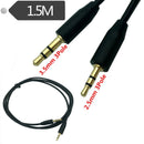 High Quality 2.5mm Male to 3.5mm Male Audio Adapter Cable Work with Car AUX P4G1