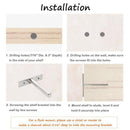 6Pcs 3-Inch Invisible Floating Shelf Brackets, Hidden Shelves Supports, Wal L4K7