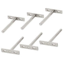 6Pcs 3-Inch Invisible Floating Shelf Brackets, Hidden Shelves Supports, Wal L4K7