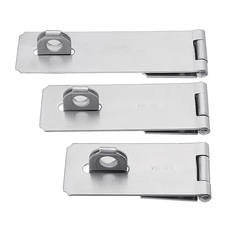 Thicken 304 Stainless Steel Safety Hasps Heavy Duty Gate Bolt Latch Buckle Anti-theft Door Lock