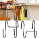 Premium 2 Pack Dual S Shaped Hooks Stainless Steel Home Office Bath Coat Ca L2E1