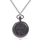 Large new quartz pocket watch Fashion trend Roman scale design magic glass  U3C8