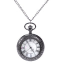 Large new quartz pocket watch Fashion trend Roman scale design magic glass  U3C8