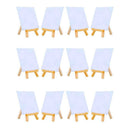 3 by 5 Inch Tiny Wood Easels Set for Paintings Craft Small Acrylics Oil Pro