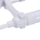ABS Portable Bidet Sprayer Set Handheld Three Outlet Water Separator Retractable w/ 1.5m Spring 1/2" Hose Adapter Free Mounting Bracket Switch Toilet Cleaning Tool