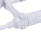 ABS Portable Bidet Sprayer Set Handheld Three Outlet Water Separator Retractable w/ 1.5m Spring 1/2" Hose Adapter Free Mounting Bracket Switch Toilet Cleaning Tool