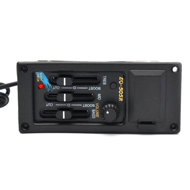EQ-505R Acoustic Guitar 3 Band Preamp Amplifier Equalizer Pickup Piezo