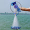ZANLURE 2.4M/3.6M Throw Cast Net Nylon Monofilament Net Iron Nickel Plating Sinker Sea Fishing Net