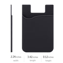 Adhesive Phone Wallet, [3 Pack] Ultra Thin Stick-on Silicone Credit Card Ho K8Y1