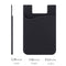 Adhesive Phone Wallet, [3 Pack] Ultra Thin Stick-on Silicone Credit Card Ho K8Y1