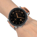 Double-sided Leather Watch Band Watch Strap Replacement for 47mm Amazfit GTR Smart Watch
