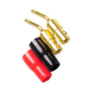 10-Pair 2mm Banana Plug Pin Screw Type, Audio Speaker Cable Connector Coppe
