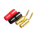 10-Pair 2mm Banana Plug Pin Screw Type, Audio Speaker Cable Connector Coppe