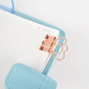 12PCS Heart Shape Binder Clips Skeleton alloy Paper Clips Foldback File Cli