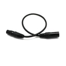 5 pack 2 ft foot feet long 3 pin Male to Female XLR shielded DMX data cable