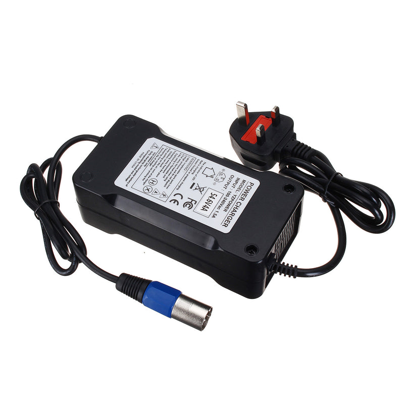 54.6V 4A Output 48V XLR Plug Battery Charger For Electric Scooter Bicycle E-bike