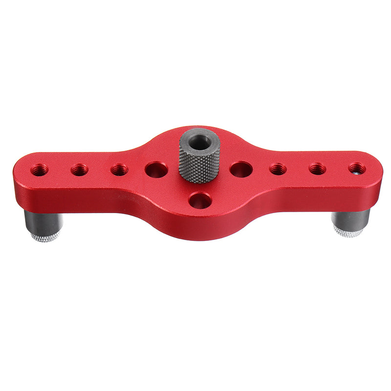 X600-2 Adjustable Aluminum Alloy Self-centering 6 8 10mm Dowel Jig Wood Panel Puncher Hole Locator Beech Center Hole Position Measuring Drilling Woodworking
