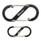 ShineTrip EDC S Shape Type Buckle Double Gated Carabiner Key Ring Clip Hook