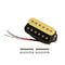 Electric Guitar Humbucker Pickups Neck Alnico V Pickup (Zebra + black)