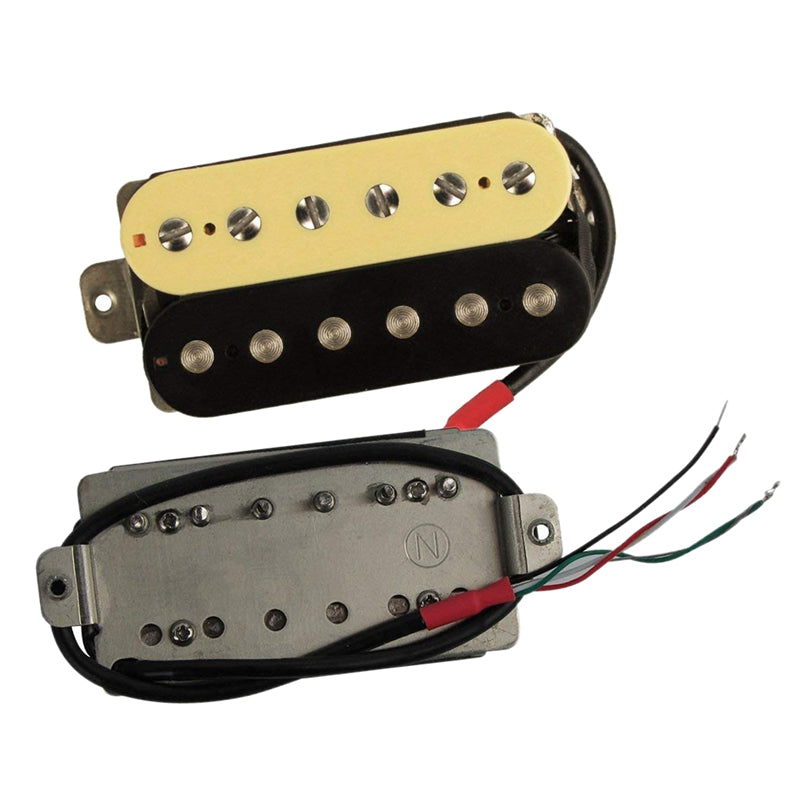 Electric Guitar Humbucker Pickups Neck Alnico V Pickup (Zebra + black)