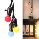 E26 E27 Triple Hanging Chandelier Socket Pendant Lamp Holder for Ceiling Light AC110-220V