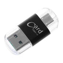Card Reader Aluminum USB Type C OTG Micro-SD/TF External Memory Card Reader