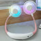 LED Personal Fan Hands-free Min Fan Aromatherapy Portable Li-ion Battery USB Rechargable Hanging Neck Sport Fan Mini Air Fan - Blue