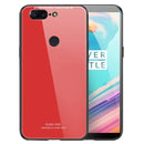 Bakeey Tempered Glass Mirror Back Cover Soft TPU Frame Protective Case for OnePlus 5T