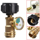 Propane Tank Gauge Gas Grill BBQ RV Camping Pressure Gauge With Meter Indicator Fuel